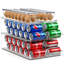  Ensemble de 4 distributeurs de canettes de soda et 2 porte-œufs empilables transparents
