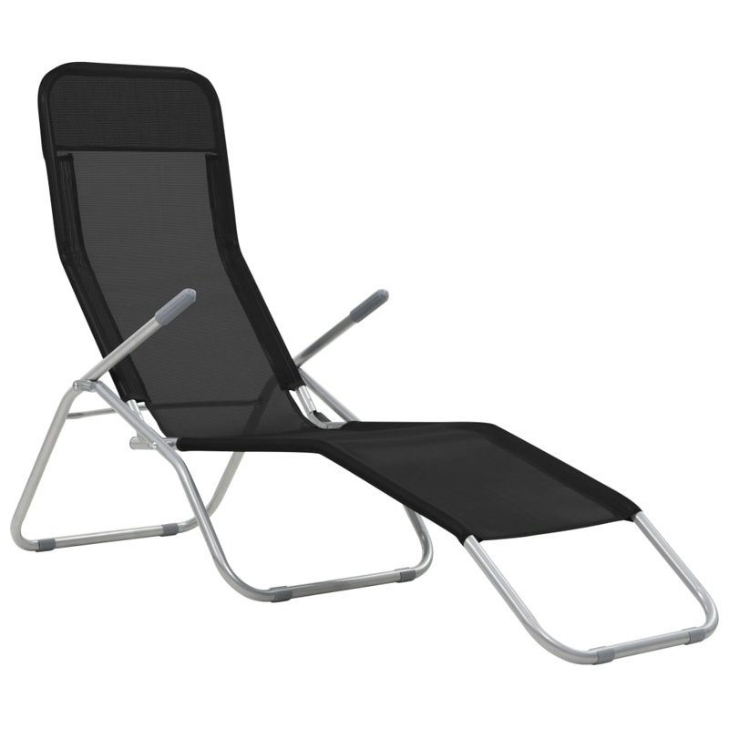 Mcmurray 142cm Long Reclining Single Chaise, Black