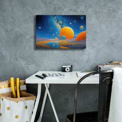  'Universe Glow 2' by Ann Klee Canvas Wall Art, 18" x 12"