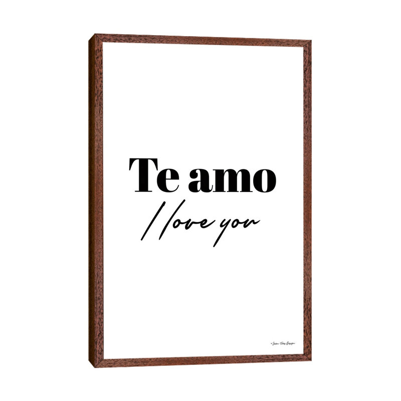 I Love You In Spanish by Seven Trees Design - Gallery-Wrapped Canvas Giclée on Canvas, 152.5 cm H x 101.5 cm W
