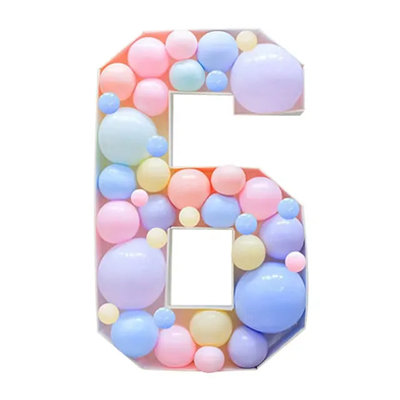  Birthday Number Figure Balloon Filling Box F07M2-21-6