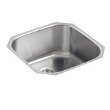 Undertone® 19-5/8" L x 19-5/8" W x 9-3/4" Extra-Large Rounded Under-Mount Single-Bowl Kitchen Sink
