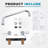 4 Inch Center Deck Mount Commercial Sink Faucet With 8" Swivel Spout And 90°Rotatable Dual Lever Handles