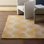 Tapis en laine fabriqué à la main à motif géométrique cannelé NICOLE New York YORK NICOLE