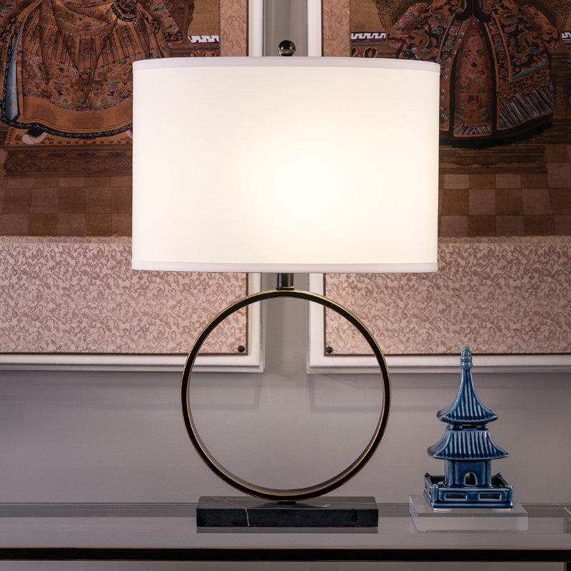 Megan Table Lamp, Gold/Black