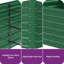 Set of 2 Metal Raised Garden Bed, 180x90x54cm-1076018769-1076018768