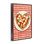 Giclée encadrée «Heart Pizza on Red Check», conception par Florentina Dolci