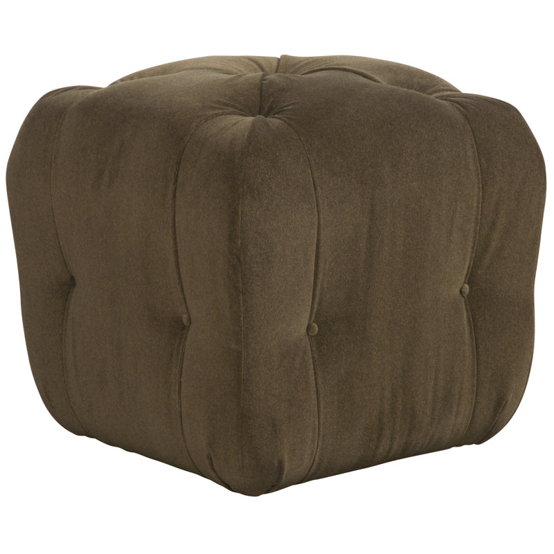Glen Haven Square Ottoman, Toodaloo Parchment