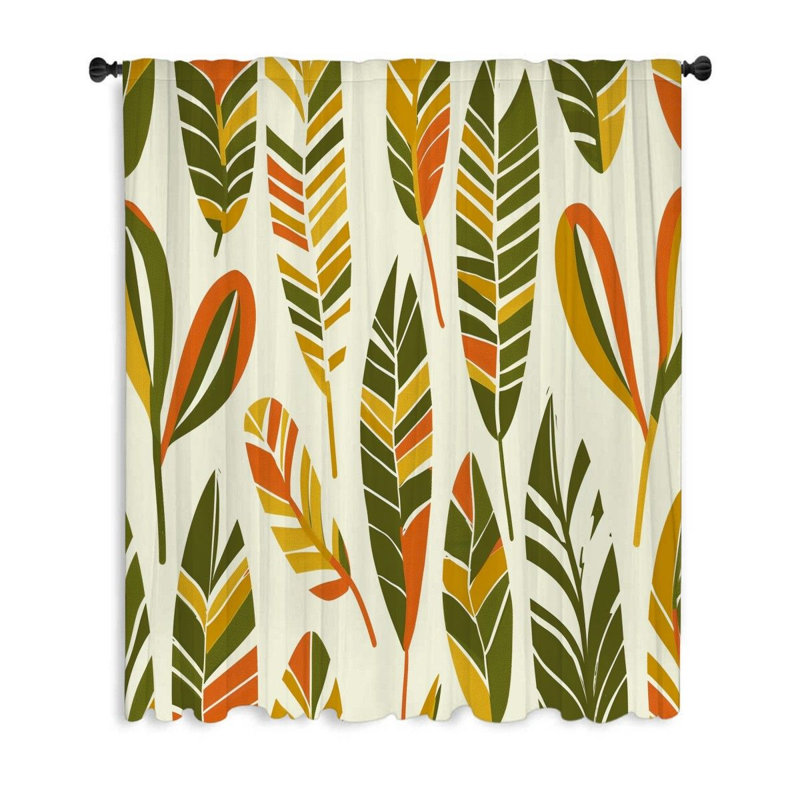 Rideau transparent en polyester Christabella, L 50 po x L 84 po