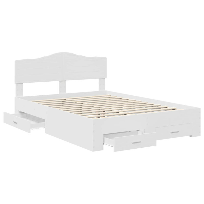 Bed, European Double (140 x 200 cm), White