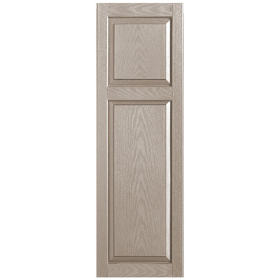 Custom Cottage-style Raised Panel Vinyl Shutters Pair