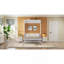 Lit escamotable double avec 2 tiroirs, beige