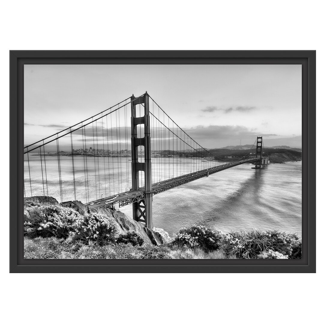 Gerahmtes Wandbild Golden Gate Bridge San Francisco