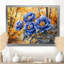 Pivoines bleues dans le verger - pivoines, art mural-1024748046-1024748041