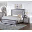 Table de chevet grise 1pc