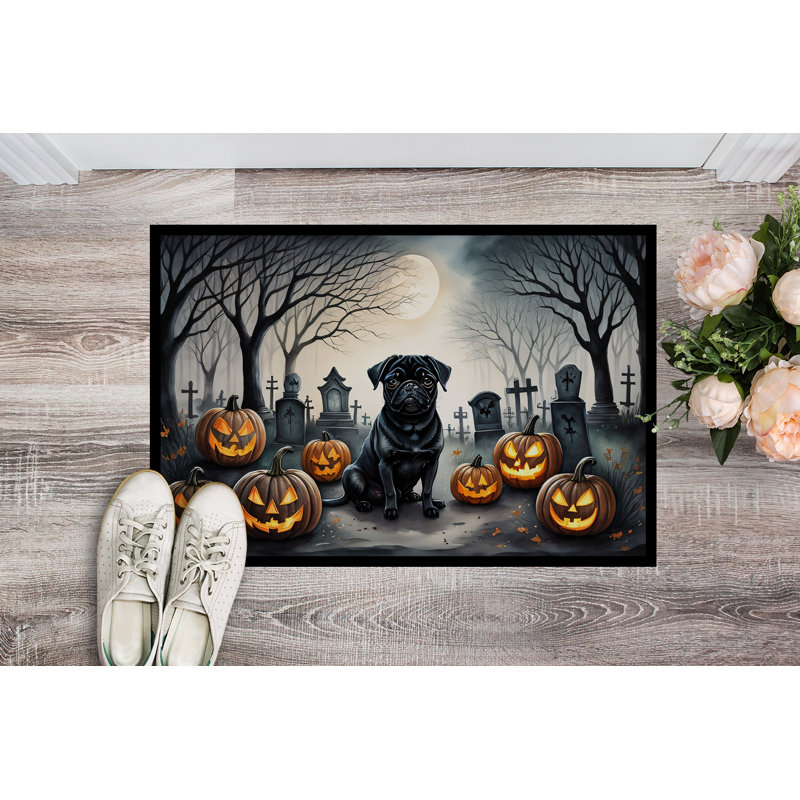 Norreta Non-Slip Halloween Indoor / Outdoor Doormat, 18 W" x 27 L"