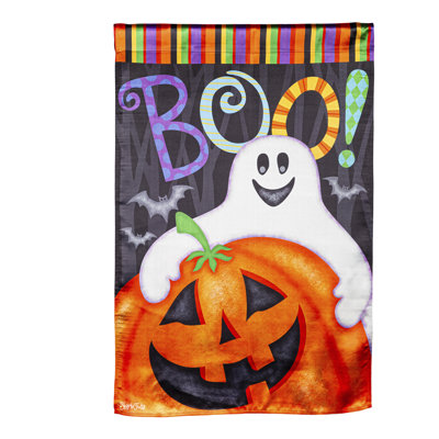 Double Sided 43'' H x 29'' W Polyester Halloween House Flag