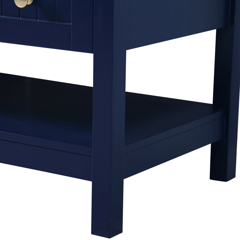 Ensemble de meuble-lavabo simple 48 po , Bleu