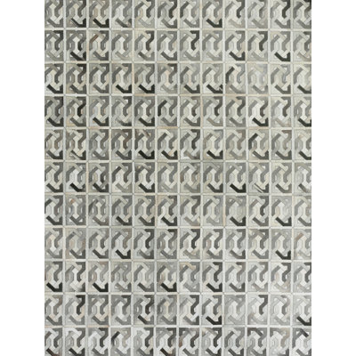 Natural Hide Cowhide Geometric Indoor Rug