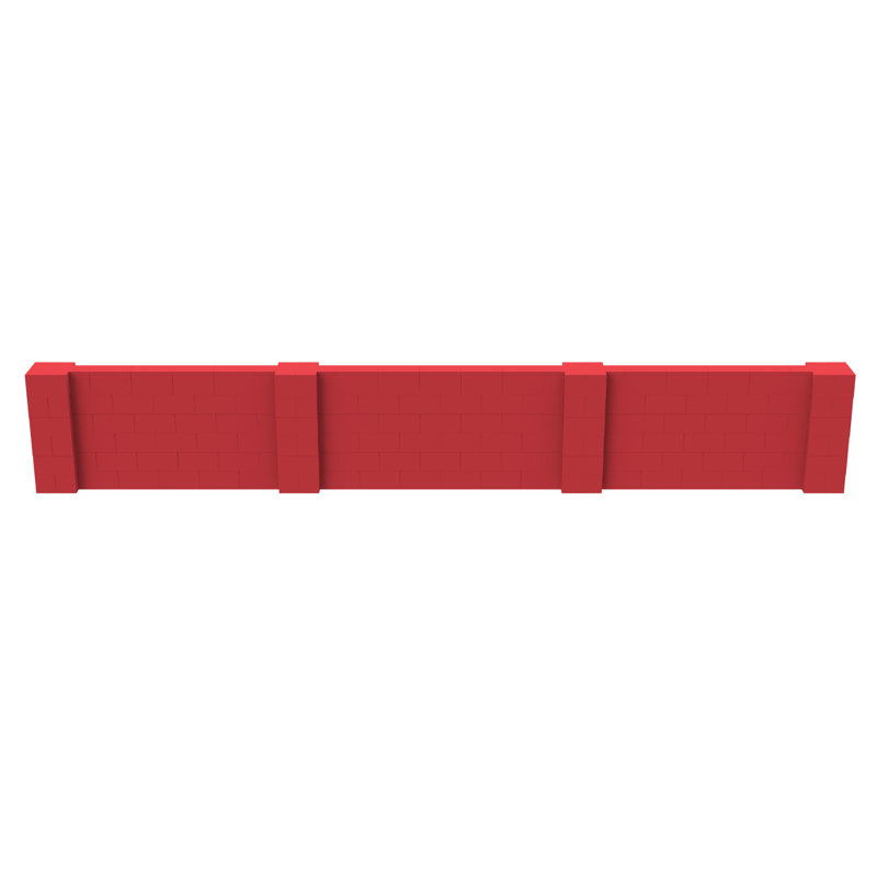 Ensemble mural pour poney Everblock, Rouge, H 36 po x l 240 po x P 12 po