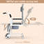 Fauteuil de bain avec siège de toilette, hauteur réglable