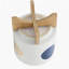 S / 2 5/8 "PLANTES AMUSANTES AVEC SUPPORT, BLANC