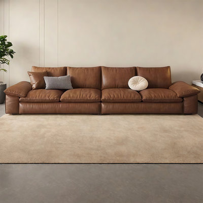 Italian-style Simple and Retro Straight-row Sofa