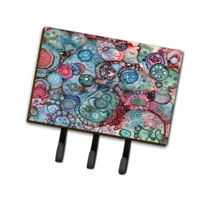 Metal Wall Organizer with Key Hooks