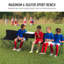 Zemple 6 Seat Folding Sports Bench Football Subs Bench-1293053710