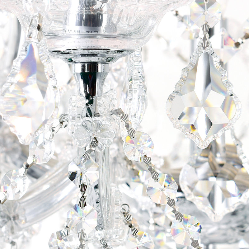 Kiroko 60" 49-Light Up Chandelier for Dining Room, Grand Foyer, Ballroom – Chrome Finish with Crystal – Oversized Traditional Fixture