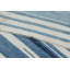 Rug & Kilim’S Contemporary Dhurrie Rug With Blue And Off-White Geometric Stripes