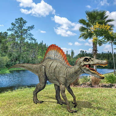 Design Toscano 50.5 in. H Jurassic Sized Deinonychus Dinosaur Statue  NE120002 - The Home Depot