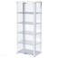 Vitrine blanche à 5 tablettes
