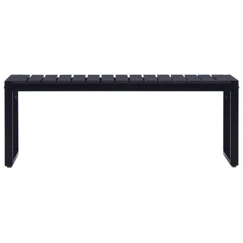 Luchina Iron Outdoor Bench, 45cm H x 120.5cm W x 40cm D