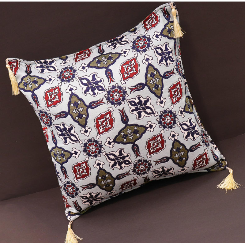 Coussin rectangulaire en chenille