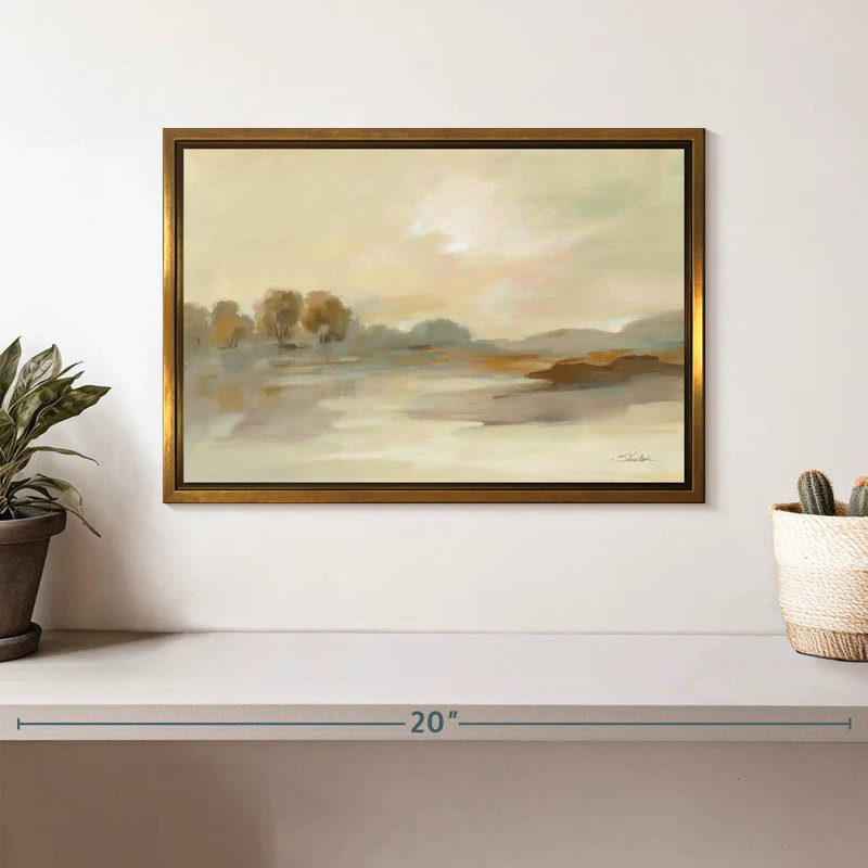 Organic Hues, Floating Frame Gold, 13" X 9"