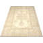Tapis unique en laine noué à la main beige, olive et bleu clair des années 1960 de 10 pi 2 po x 15 pi