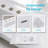 19" x 13" Glossy White Ceramic Drop-In Sink, 3 Holes, No Overflow, Premium Ceramic-130465595