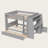 Multifunctional Wooden Bunk Bed with Desk, Bookshelves, and Drawers for Kids and Teens, Space-Saving Loft Bed with Storage, Study & Sleep Combo Design-1830545153