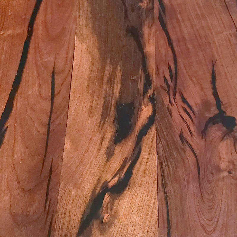 Luxurious Natural Mesquite And Wrought Iron Magazine Table