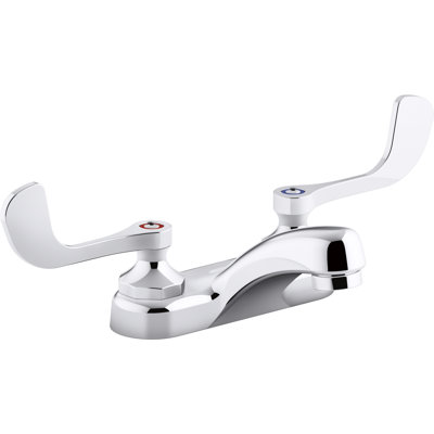 Triton Bowe 0.5 GPM Centerset Bathroom Sink Faucet with Aerated Flow and Wristblade Handles, Drain Not Included