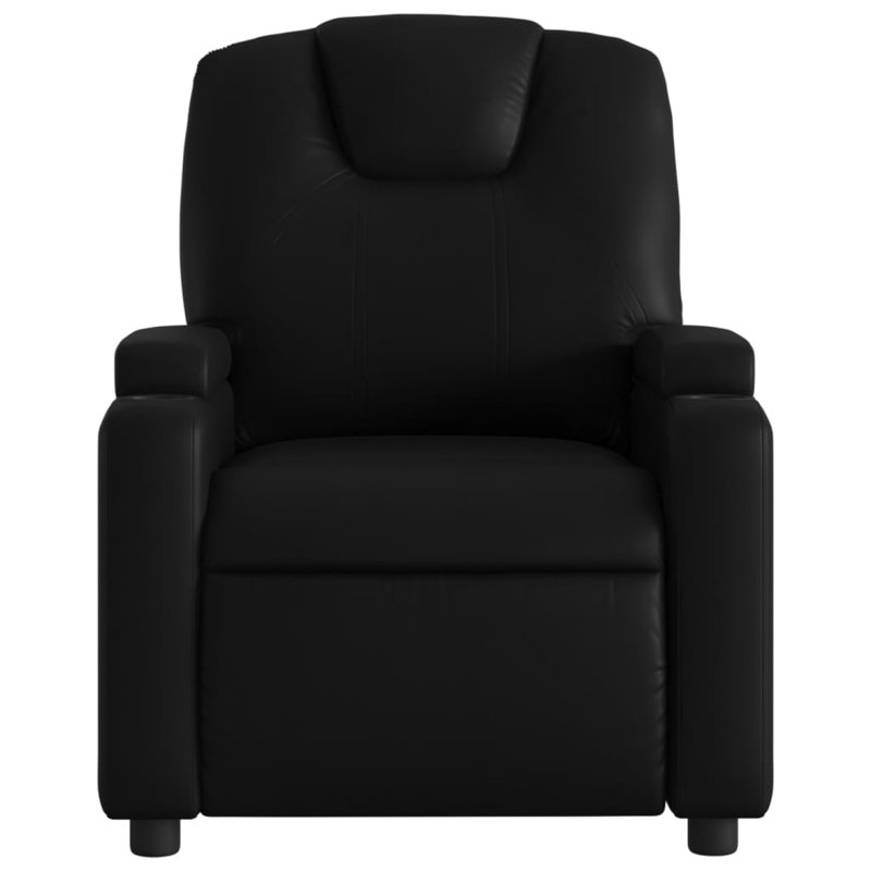 vidaXL Recliner Chair, Adjustable, Power, Black Faux Leather