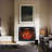 Indoor Electric Fireplace Insert | Western Modern 37.8in with Trim Kit, Touch Panel &amp; Fire Crackling Sound | Vent Free | Primary Living Space