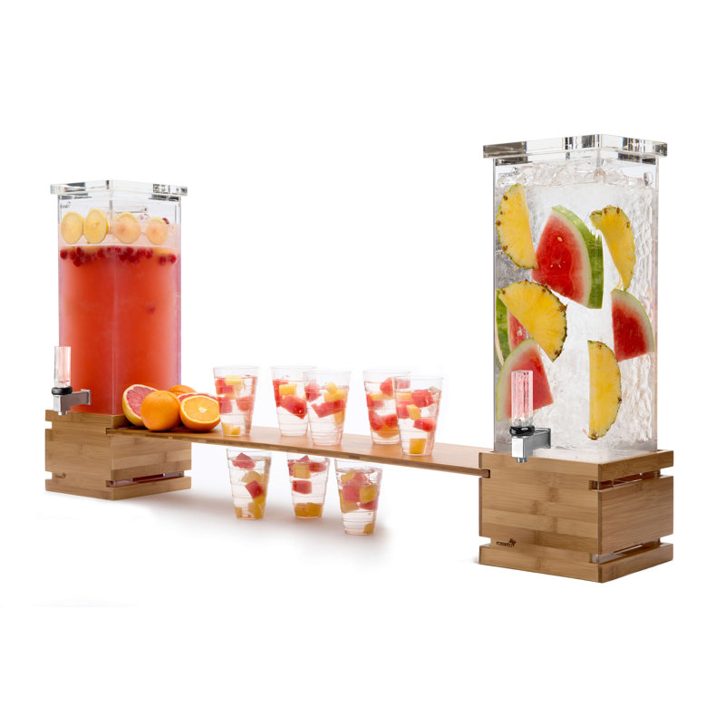 Natura Bamboo Station Distributeur de boissons double