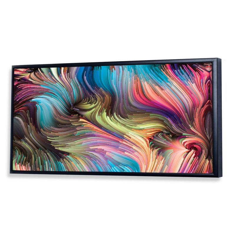 Art liquide vivant - Impression sur toile, Cadre noir, H 8 po x l 12 po x P 1 po