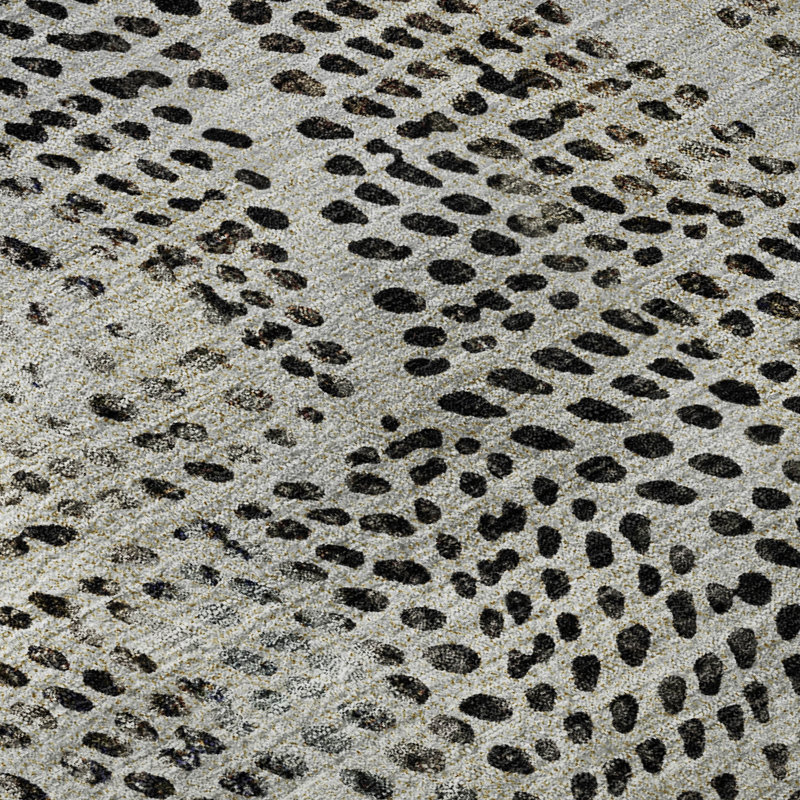 Premium Machine Washable Cerrito AMF591 Gray Rug, Runner 2'3" x 7'6"