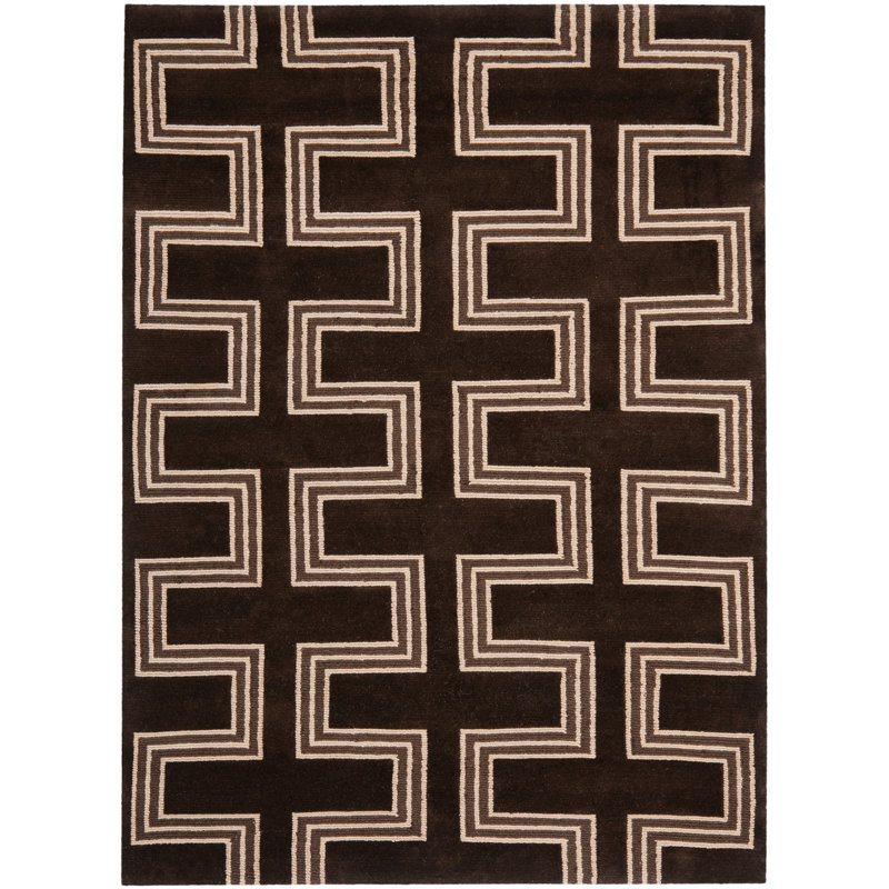 Ralph Lauren Turning Path Wool Geometric Rug, Rectangle 5' x 8'
