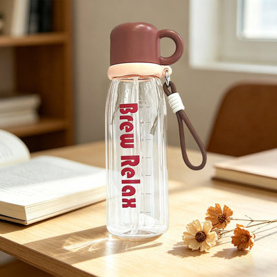 Bouteille d'eau bouteille d'eau de sport de grande capacité de 800 ml avec paille, réutilisable, tasse d'eau, bouteille de sport en plastique pour la course à pied