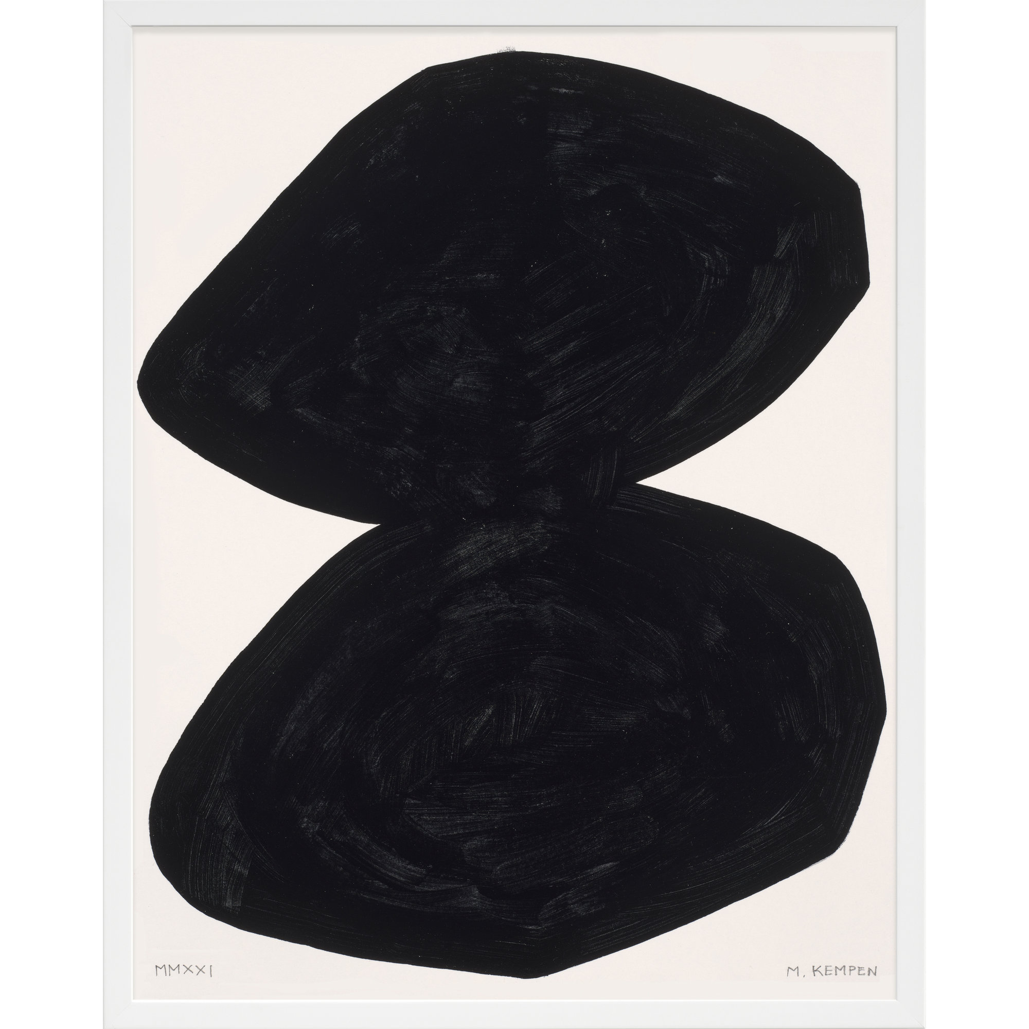 Module On White 2 by Michael Kempen, White, 50" H x 40" W x 1.25" D
