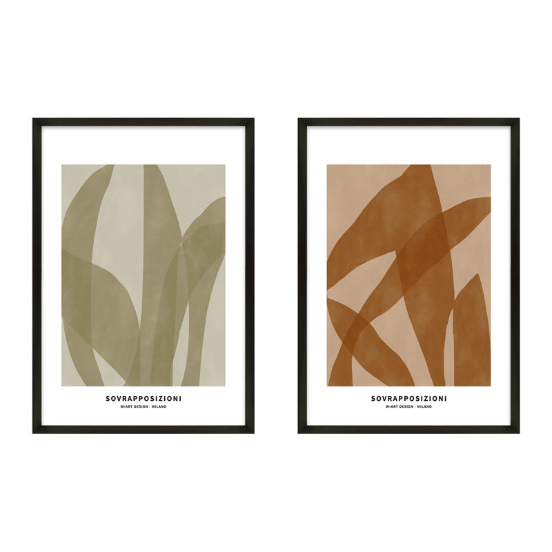 Zabini 3 et 4, impression encadrée sur papier 2 pièces, Noir, H 20 po x l 14 po x P 1,25 po